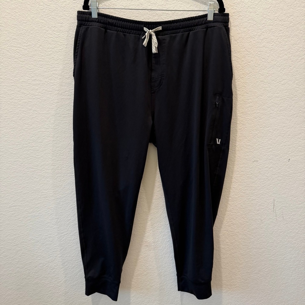 Vuori Sunday Performance Joggers Mens XXL Black Tapered Sweatpants V416